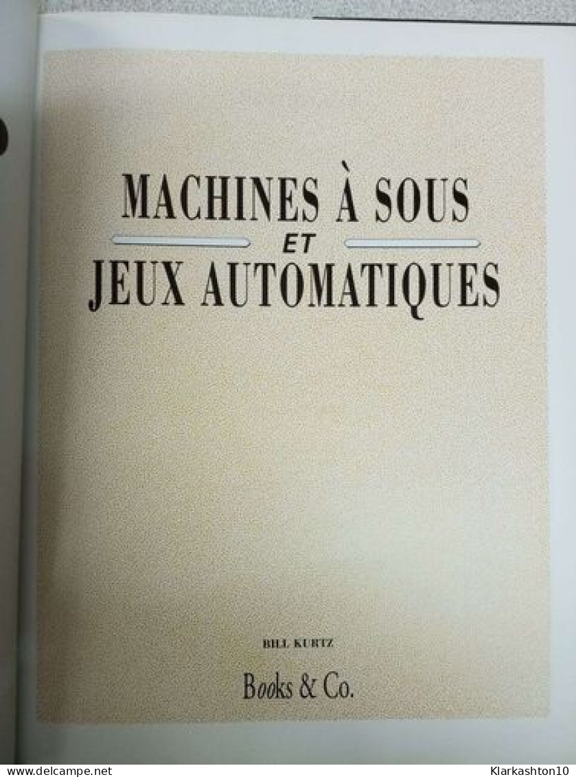 Machines A Sous (Guide Du Collec) - Autres & Non Classés