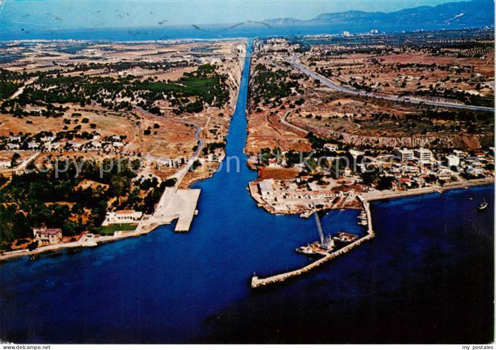 73857273 Korinth Korinthia Corinth Corinthe Greece The Isthmus Kanal  - Griekenland