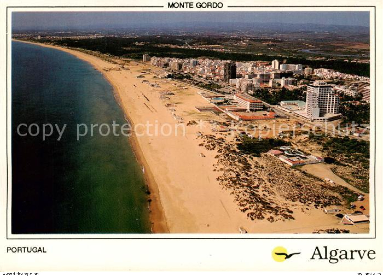 73857123 Monte Gordo Algarve PT Panorama Kuestenort Strand  - Autres & Non Classés