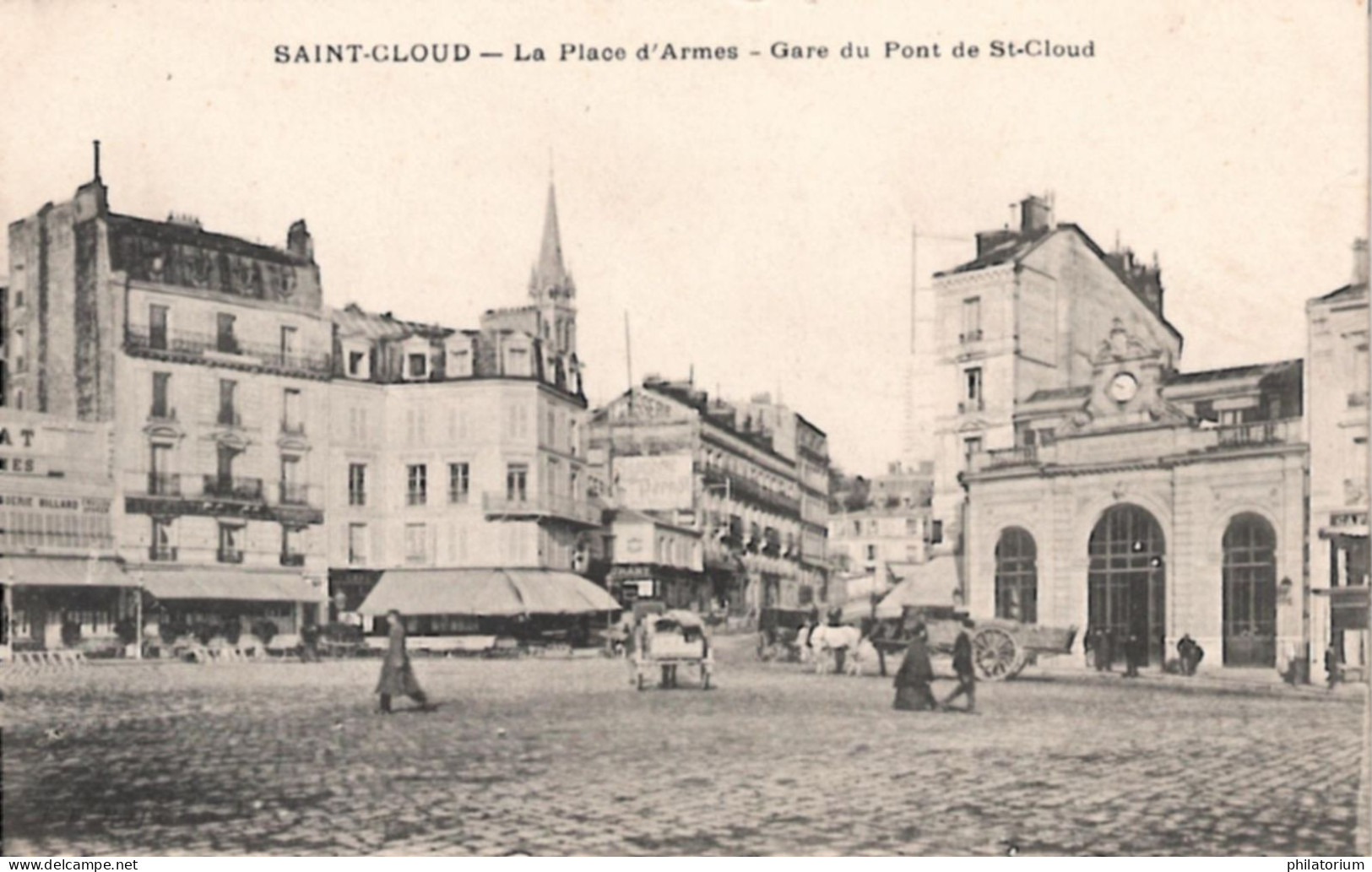 92  SAINT CLOUD  La Place D'Armes  Gare Du Pont De Saint Cloud - Saint Cloud