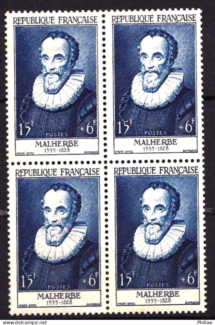 1028 - Malherbe - Bloc De 4 - Neuf N** (minuscules Adhérences Verso) - TB - Cote 80 € - Unused Stamps