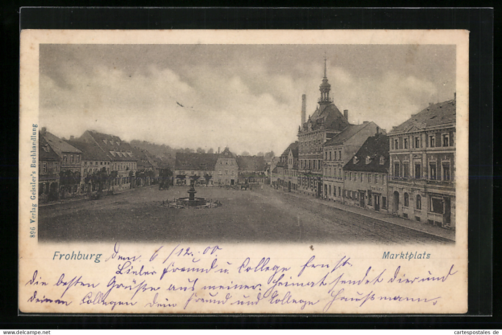 AK Frohburg, Marktplatz Aus Der Vogelschau  - Autres & Non Classés