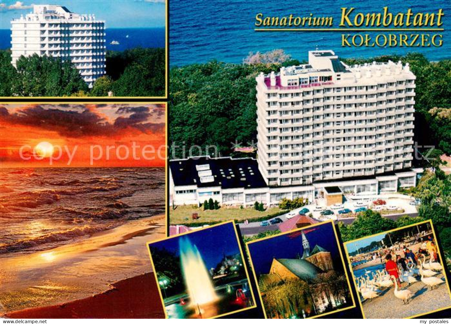 73856716 Kolobrzeg Kolberg Ostseebad PL Sanatorium Kombatant Teilansichten Stran - Pologne