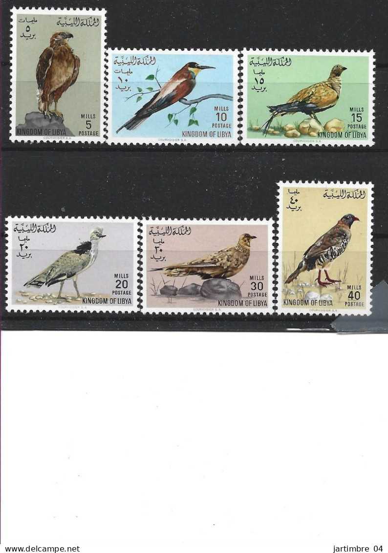 1965 LIBYE 255-60** Oiseaux - Libia