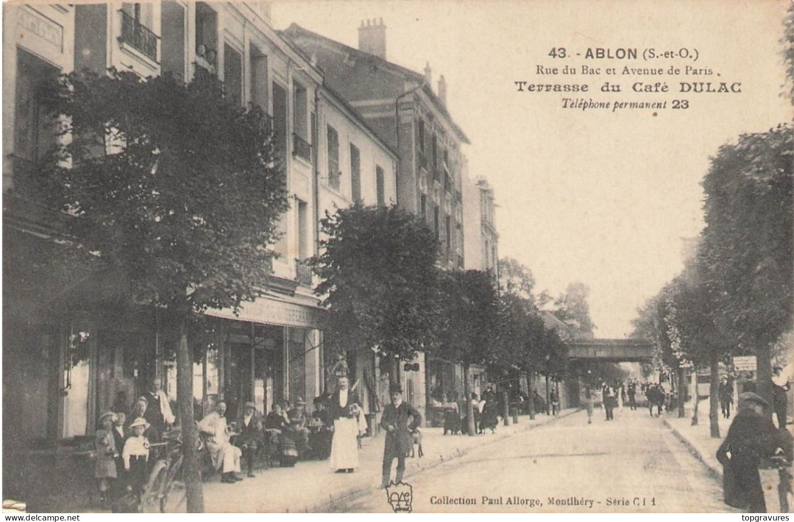 94 ABLON Rue Du Bac Et CAFE DULAC - Ablon Sur Seine