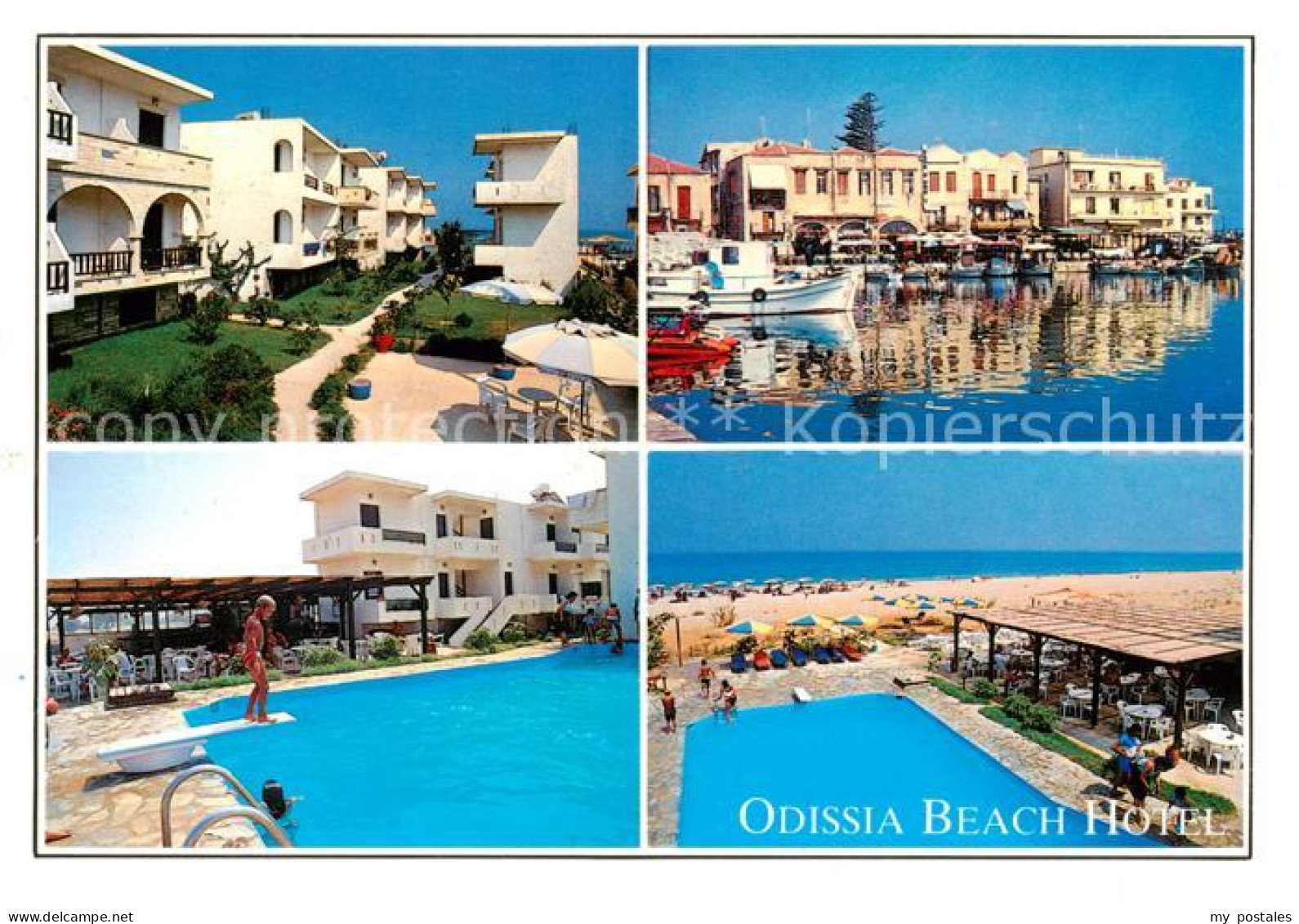 73856587 Rethymnon Crete Greece Hotel Odissia Schwimmbad Strand Bootshafen  - Griechenland