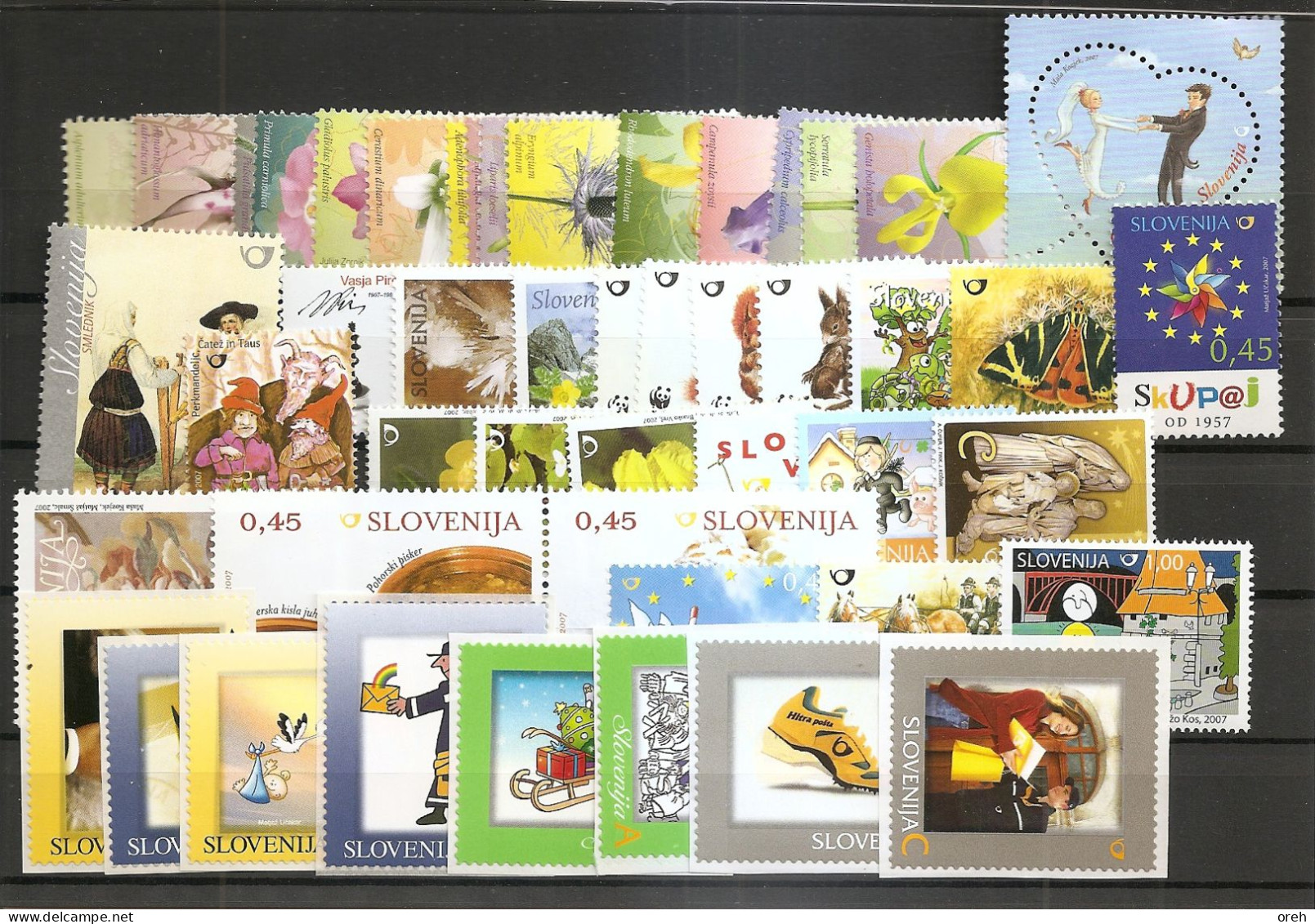 SLOVENIA 2007,COMPLETE YEAR,ANNO COMPLETA,JAHRGANG,MNH - Slovenië