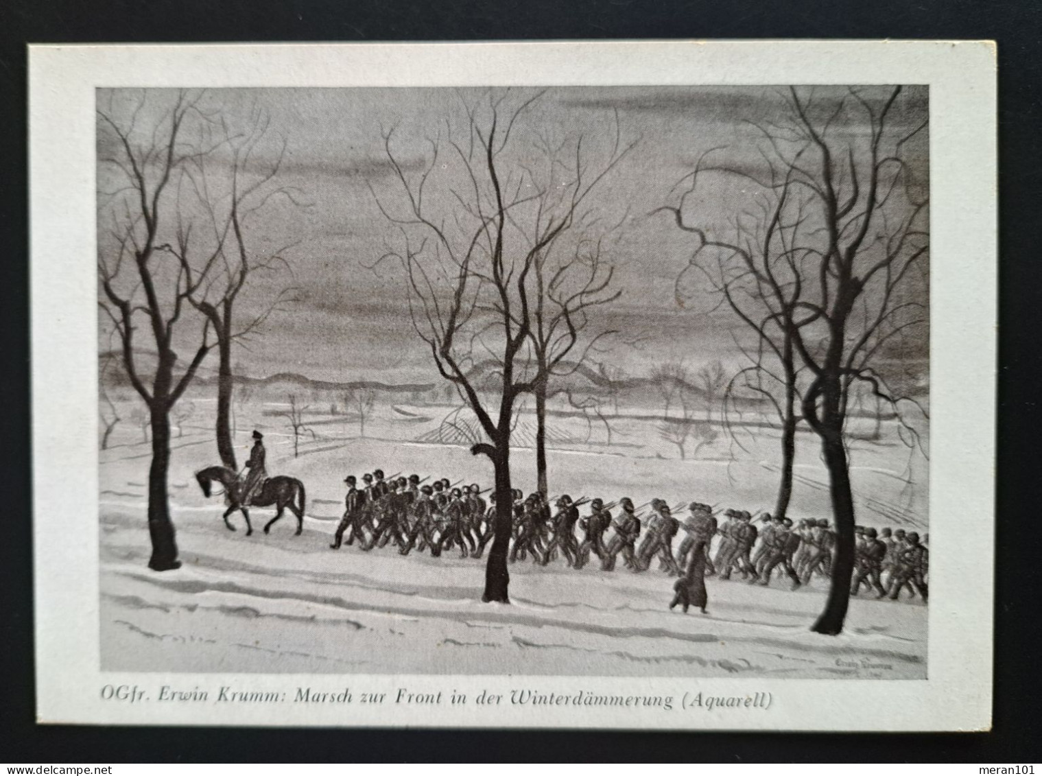 Postkarte Infanterie "MARSCH AN DIE  FRONT" Ungebraucht - Private Postwaardestukken