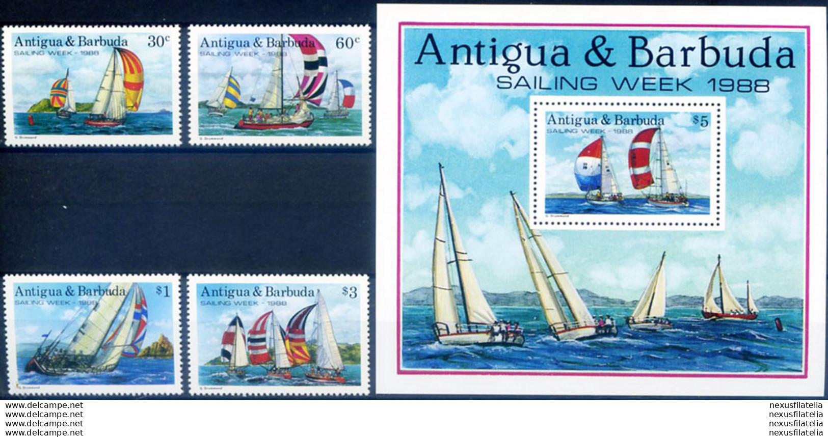 Sport. Vela 1988. - Antigua E Barbuda (1981-...)