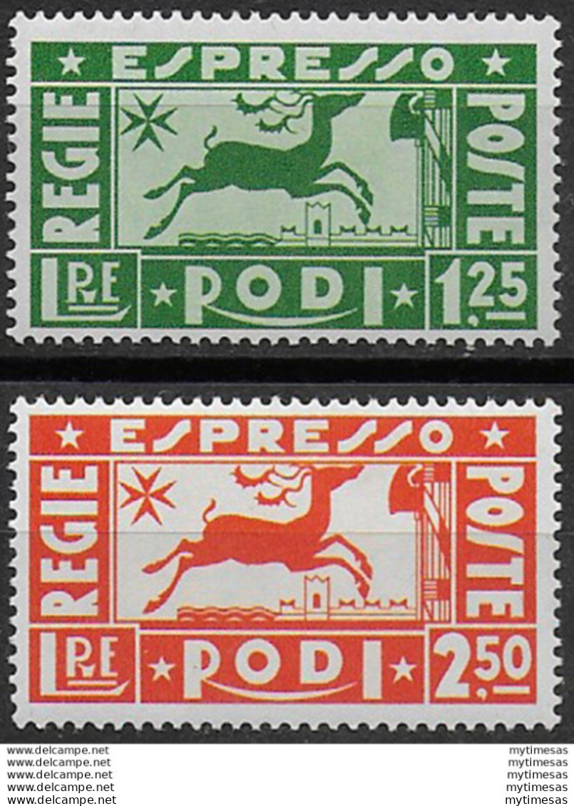 1936 Egeo Espressi Cervo 2v. MNH Sassone N. 1/2 - Altri & Non Classificati