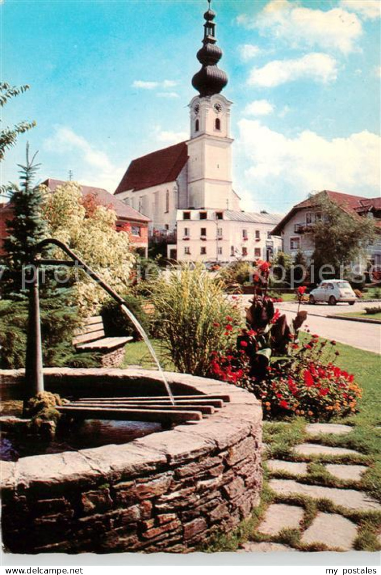 73856477 Waldzell Oberoesterreich AT Brunnen Kirche  - Sonstige & Ohne Zuordnung