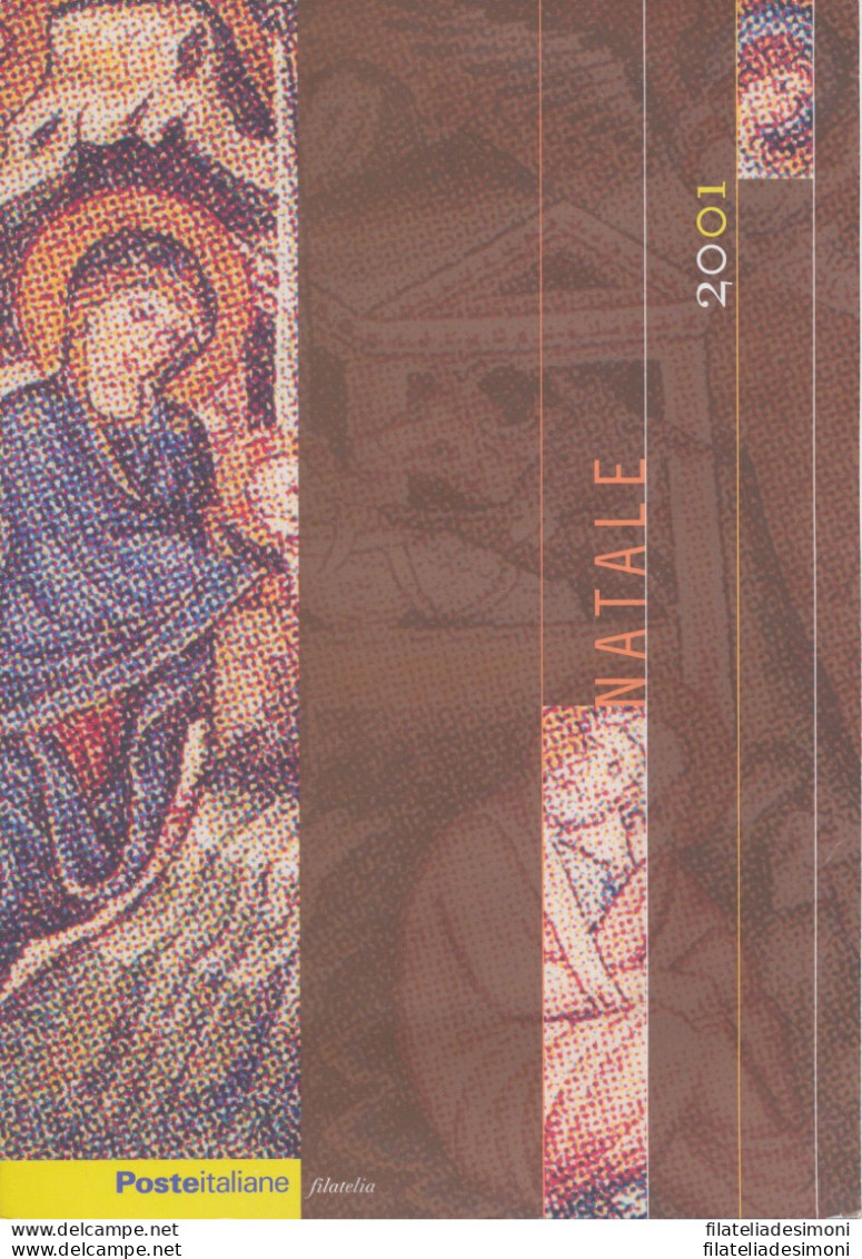 2001 Italia - Repubblica , Folder Francobolli - Festa Natale , MNH** - Pochettes