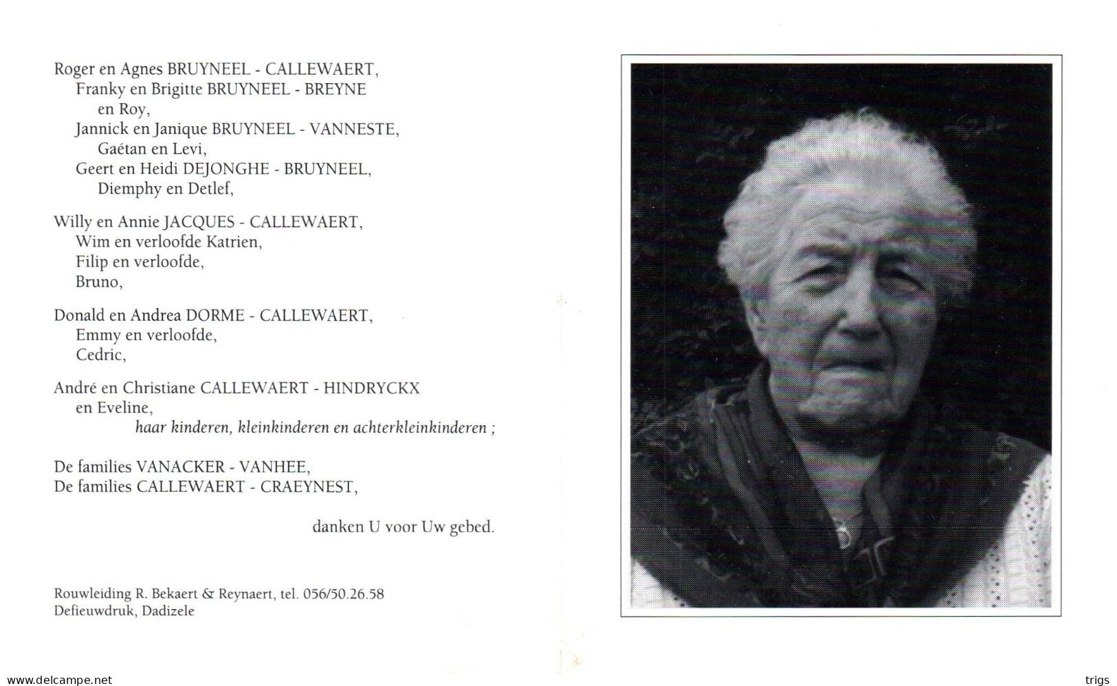 Germana Vanacker (1912-1995) - Devotieprenten