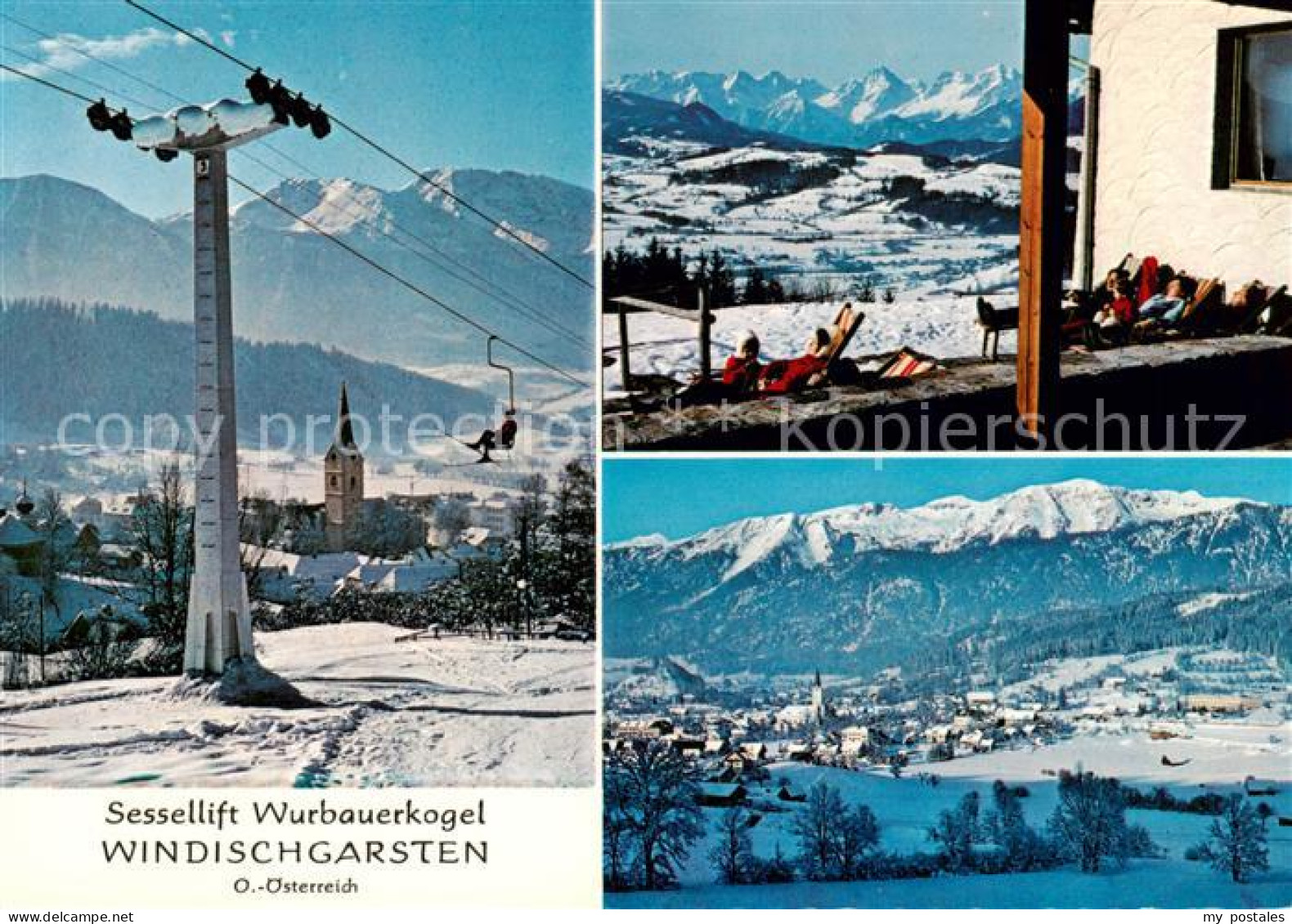 73856439 Windischgarsten AT Sessellift Wurbauerkogel Hotel Terrasse Panorama  - Sonstige & Ohne Zuordnung