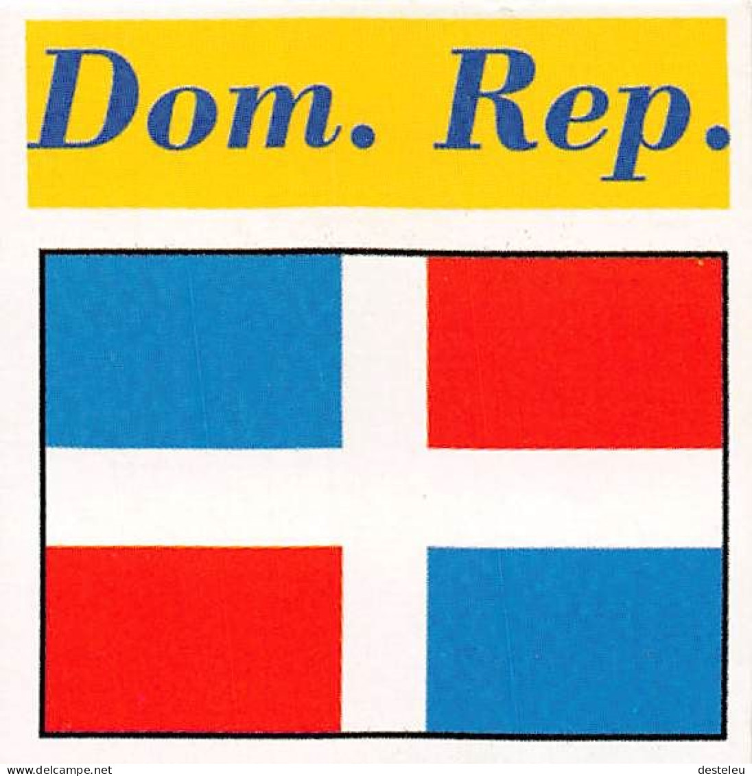 Flag Chromo - Dominican Republic - 5 X 5 Cm - Altri & Non Classificati