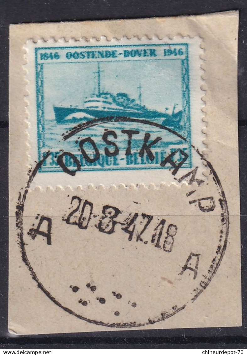 Timbres Oostende Cachet Oostkamp A 1947 - Gebruikt