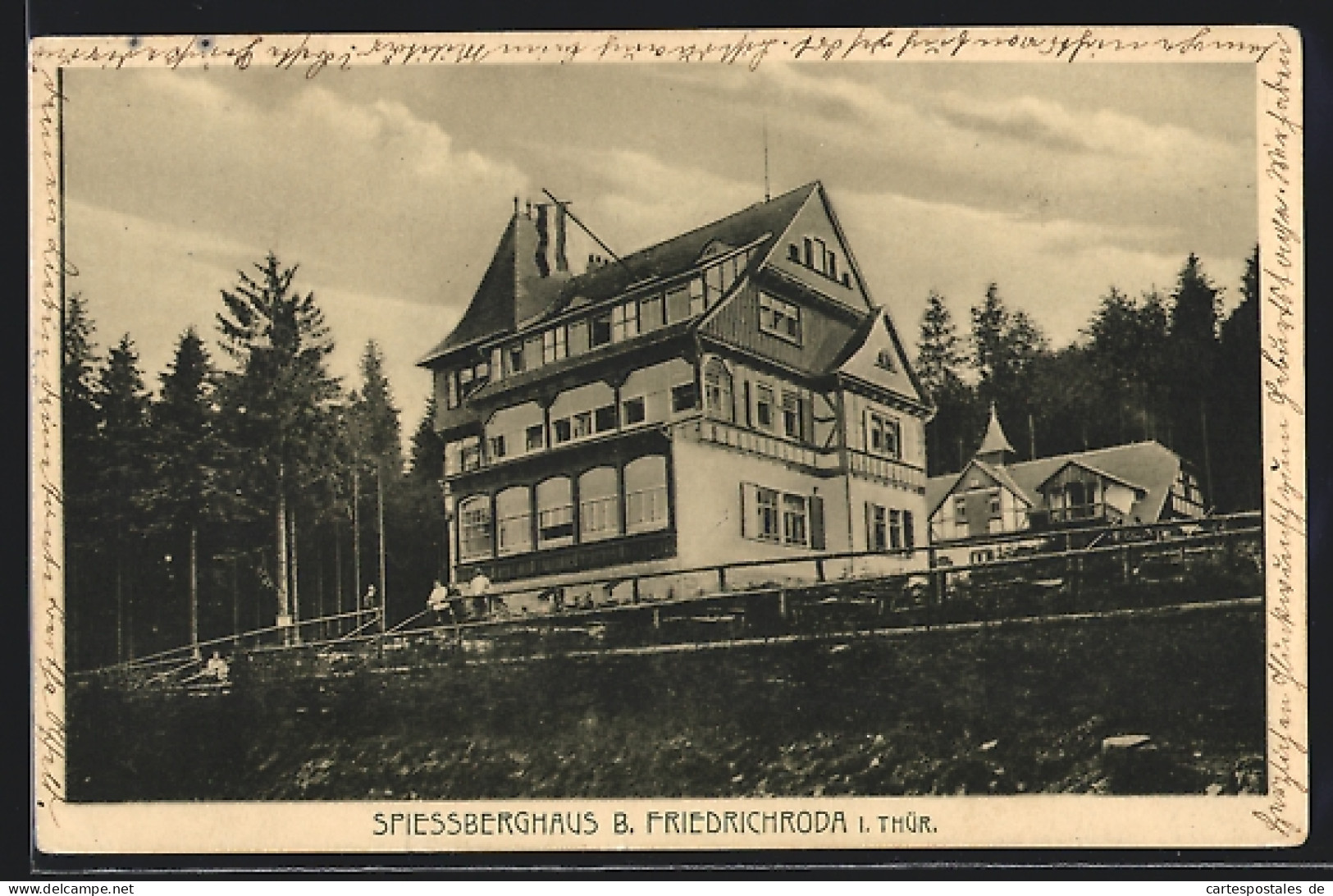 AK Friedrichroda I. Thür., Hotel Und Pension Spiessberghaus  - Friedrichroda