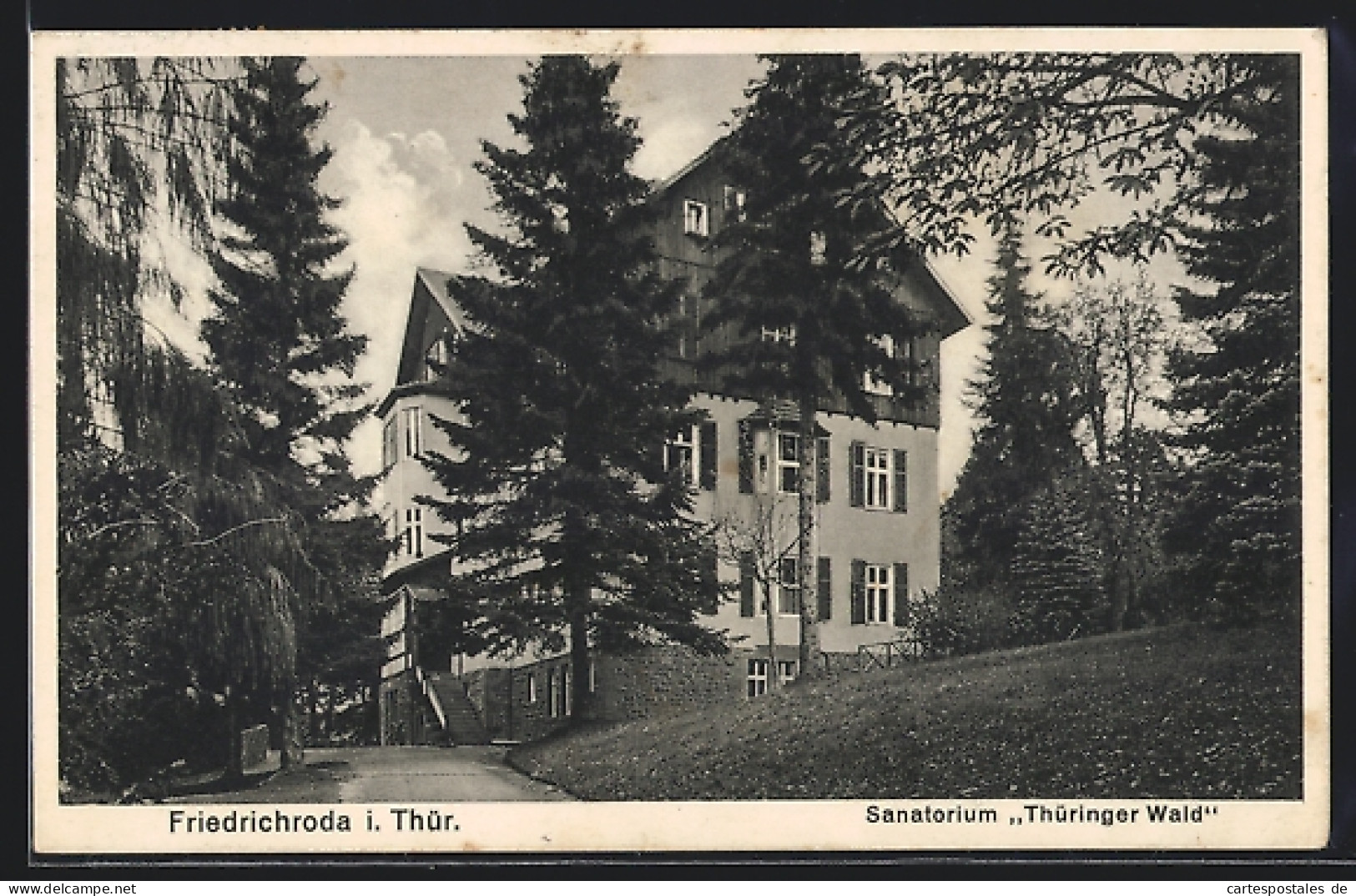 AK Friedrichroda /Thür., Blick Auf Hotel Thüringer Wald  - Friedrichroda
