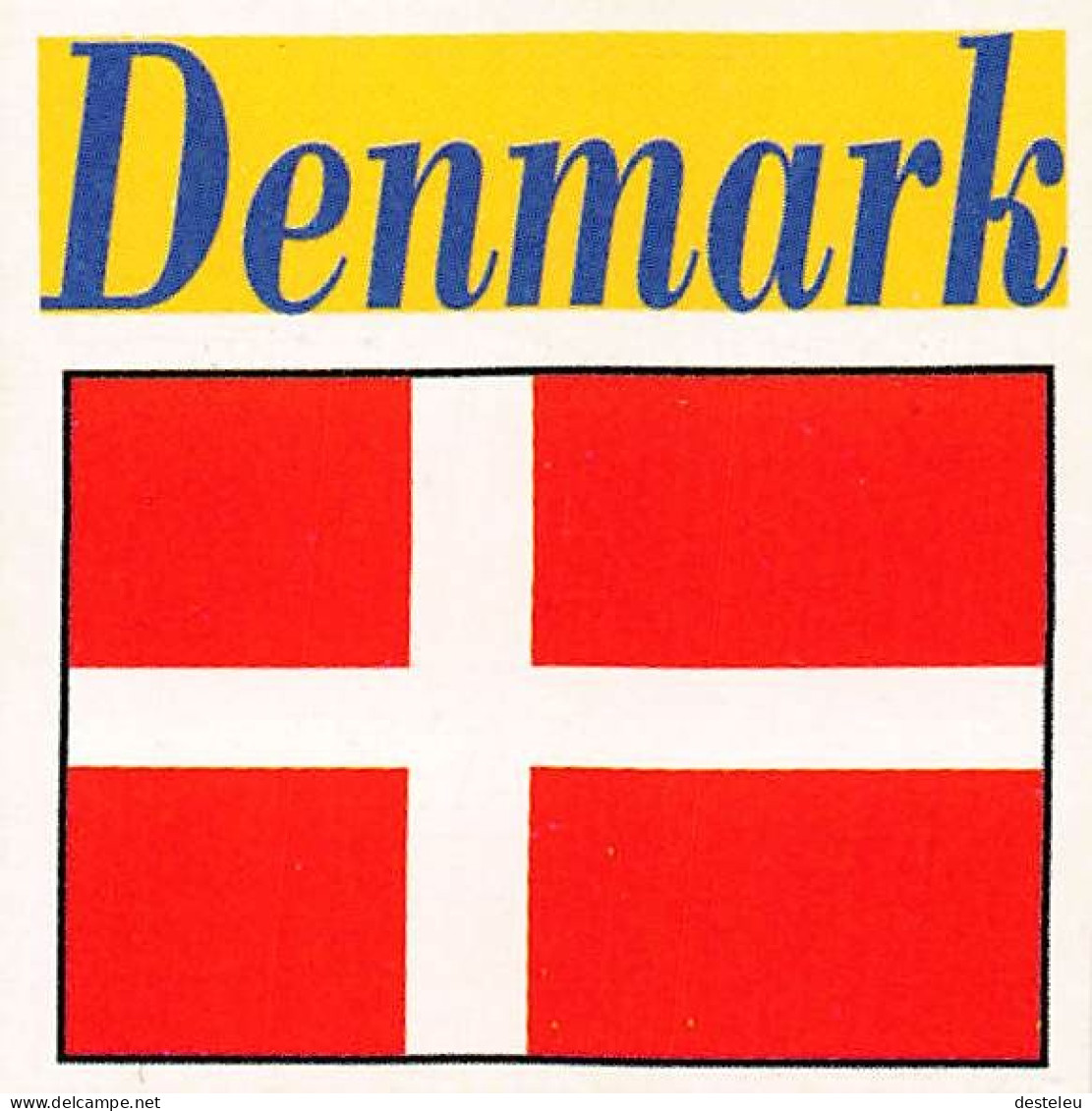 Flag Chromo - Denmark. - 5 X 5 Cm - Other & Unclassified