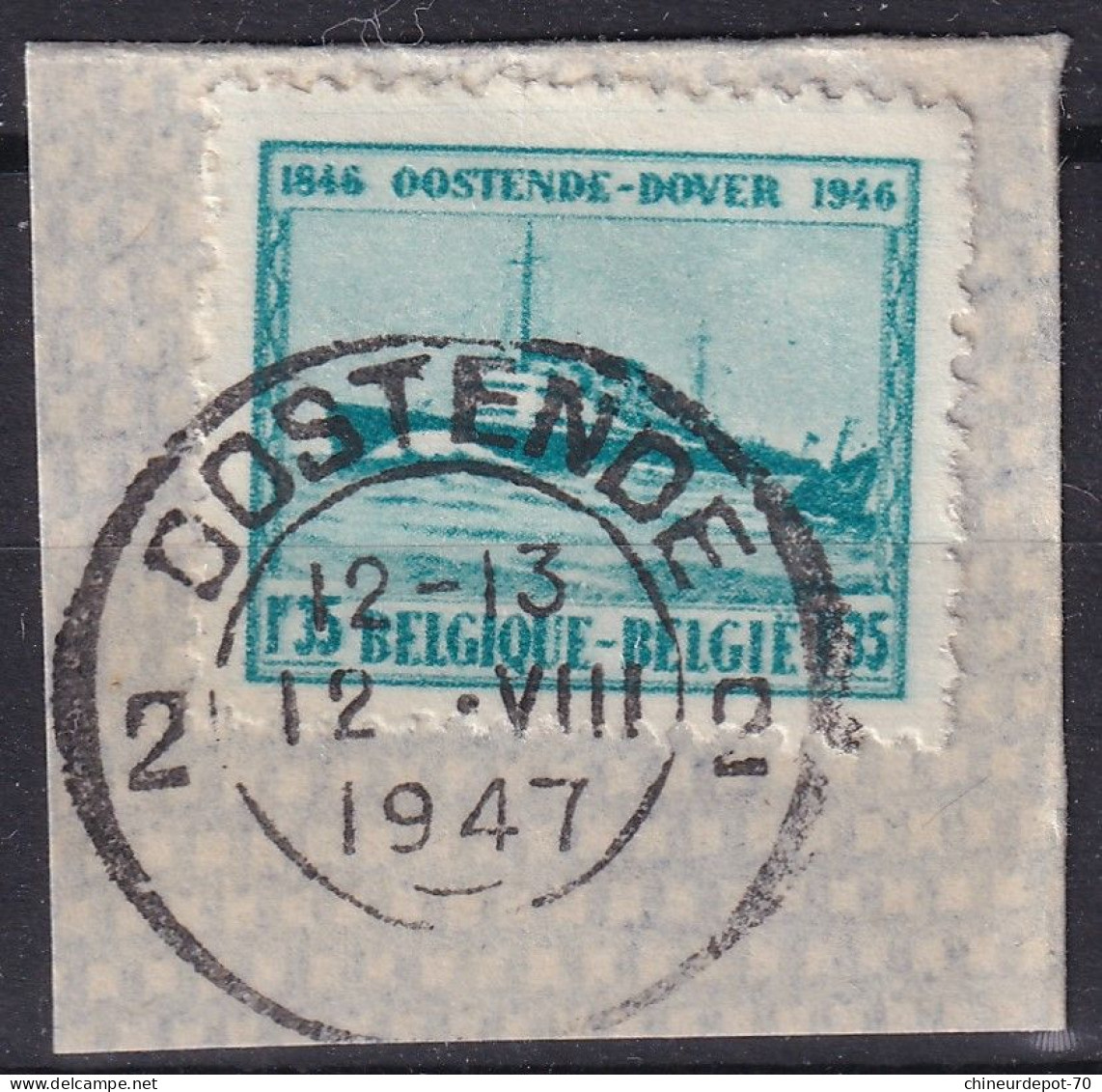 Timbres Oostende Cachet OOSTENDE 2 1947 - Usados