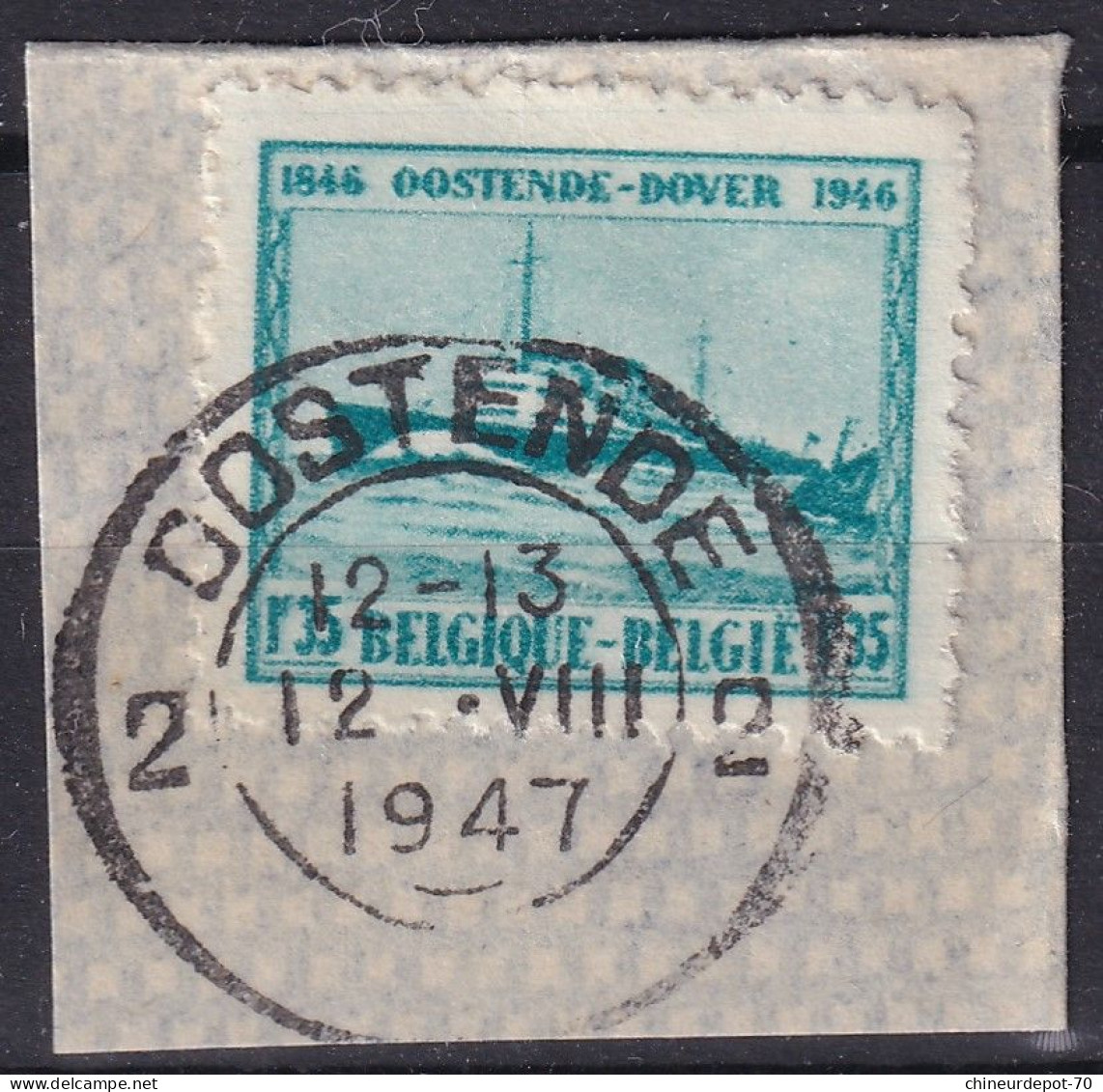 Timbres Oostende Cachet OOSTENDE 2 1947 - Gebraucht