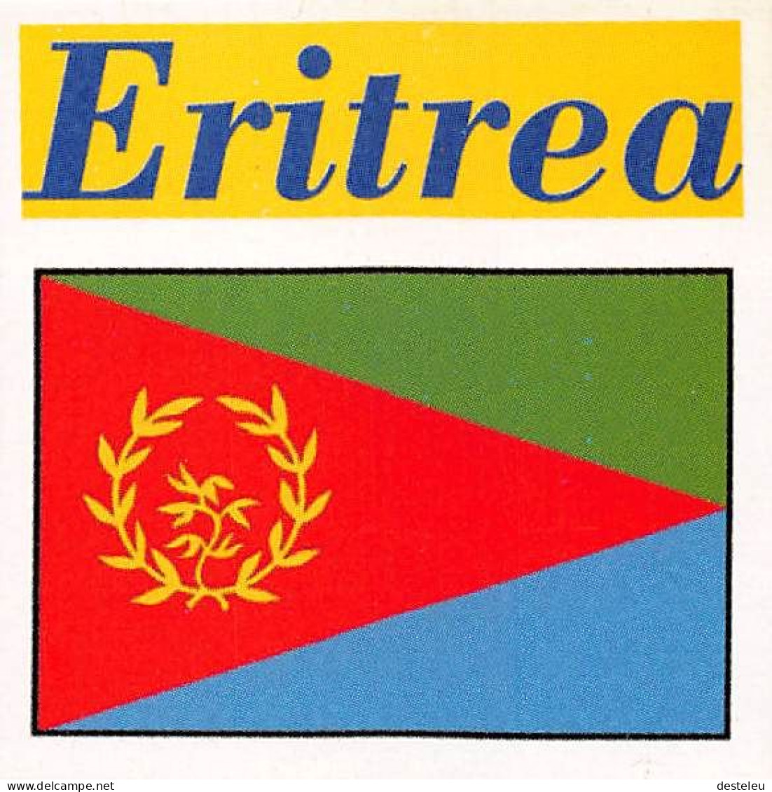 Flag Chromo - Eritrea - 5 X 5 Cm - Other & Unclassified