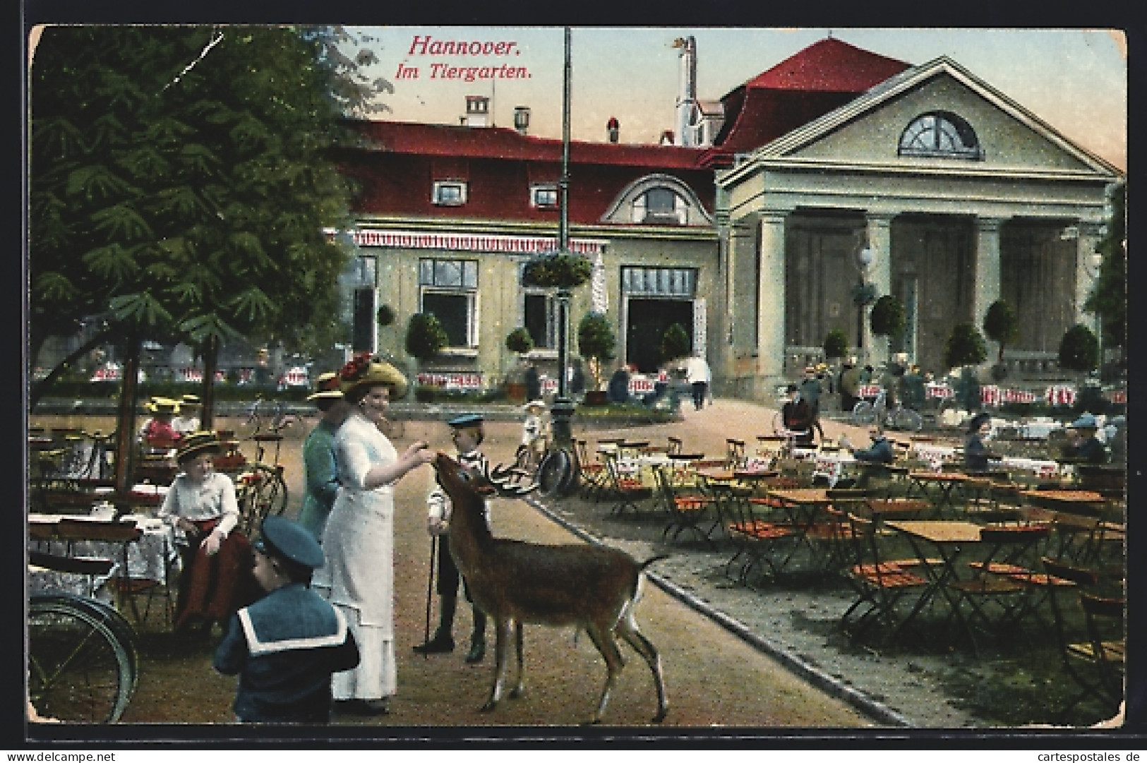 AK Hannover, Café Im Tiergarten  - Hannover