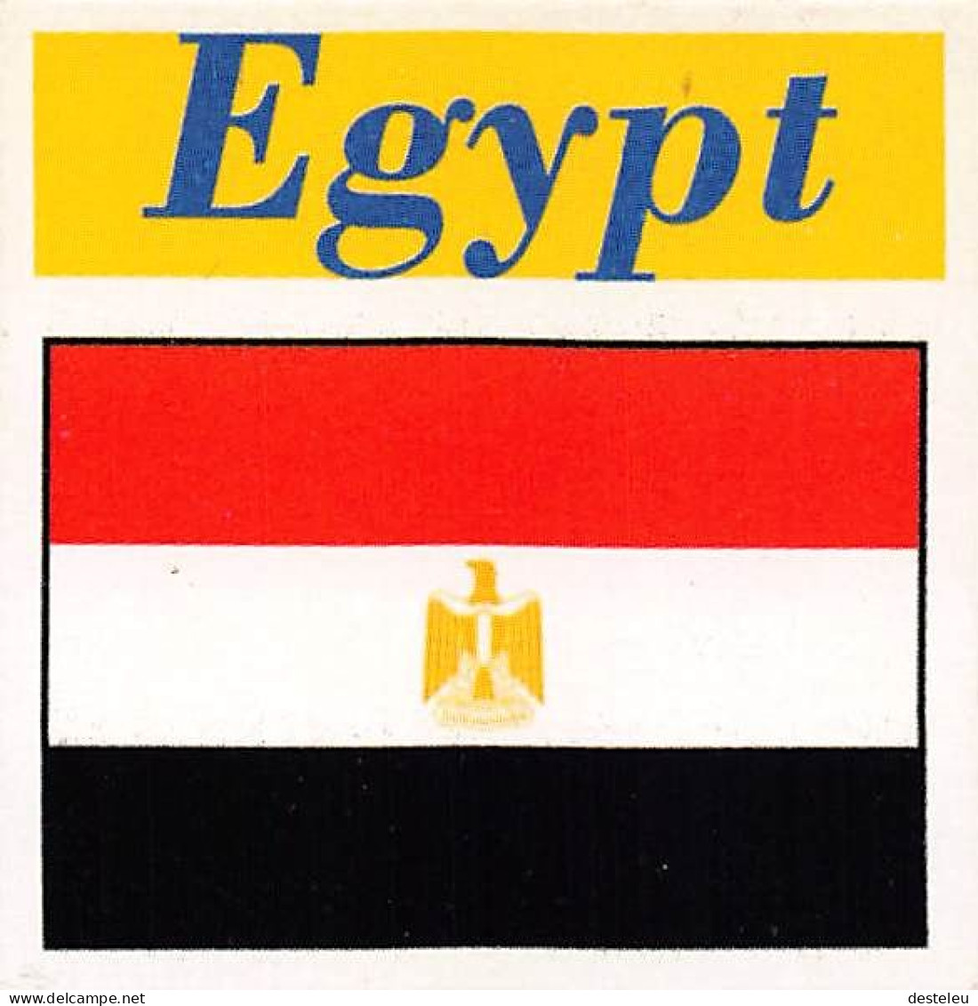 Flag Chromo - Egypt - 5 X 5 Cm - Other & Unclassified