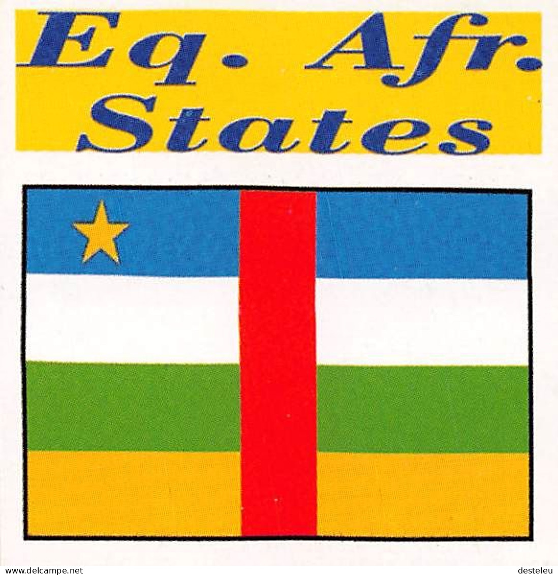 Flag Chromo - Equatorial African States - 5 X 5 Cm - Other & Unclassified
