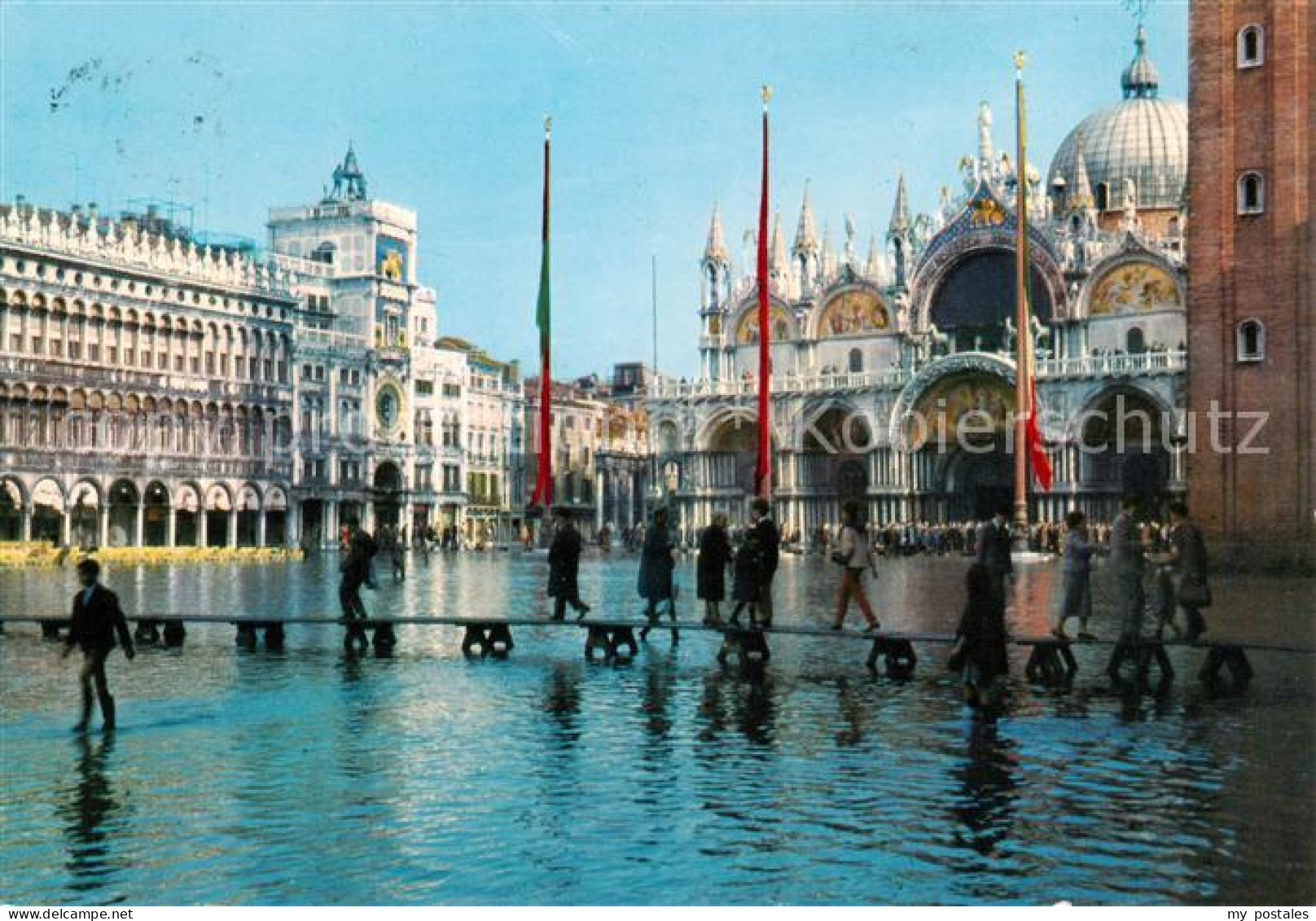 73856220 Venezia Venedig Eccezionale Alta Marea In Piazza San Marco Venezia Vene - Andere & Zonder Classificatie