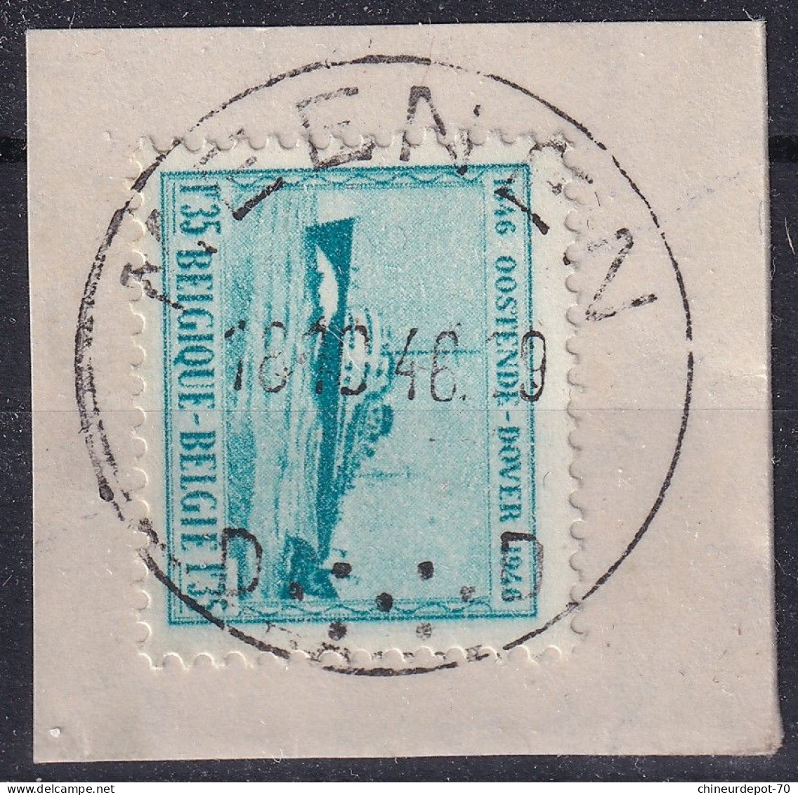 Timbres Oostende Cachet MEENEN - Gebraucht