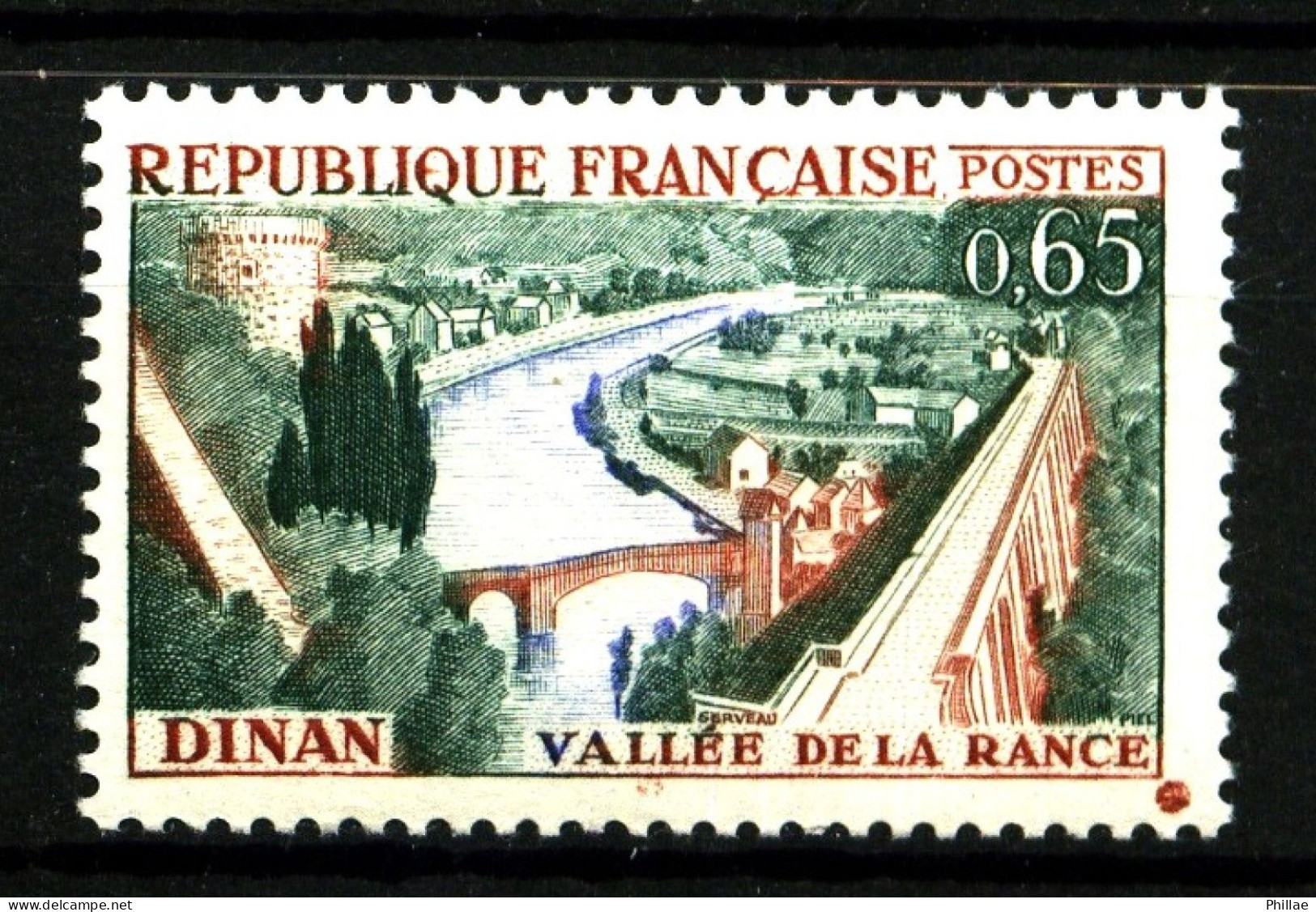 1315 - 65c Vallée De La Rance - Variété "tache Orange Hors Cadre" - Neuf N** - TB - Nuevos