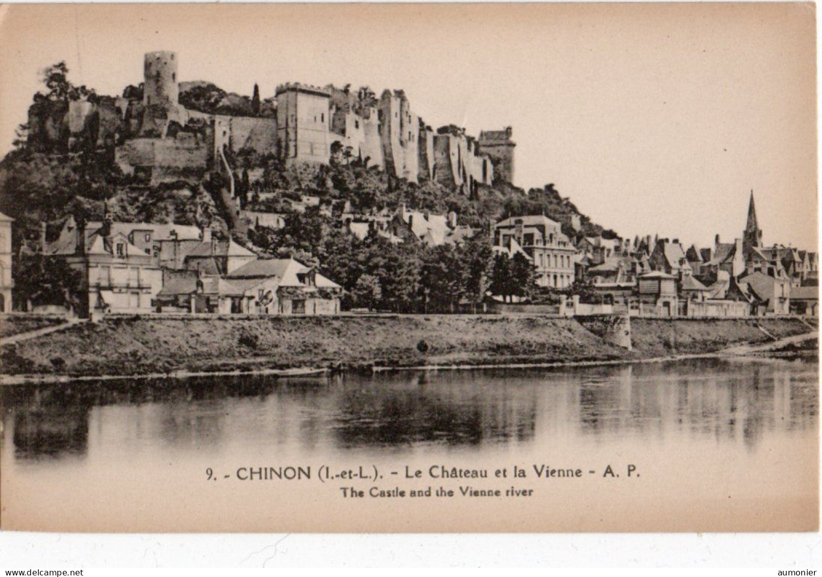 CHINON ( 37 ) - Le Château Et La Vienne - Chinon