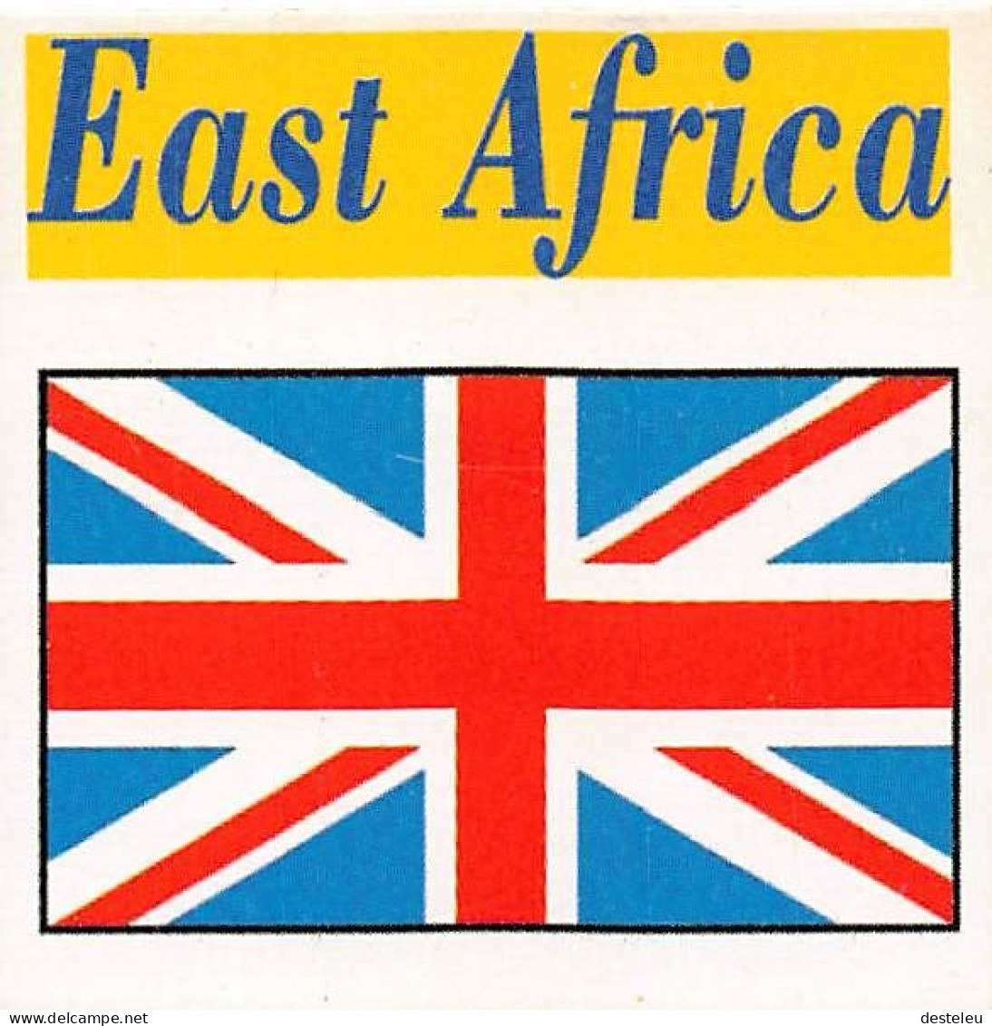 Flag Chromo - East Africa - 5 X 5 Cm - Autres & Non Classés