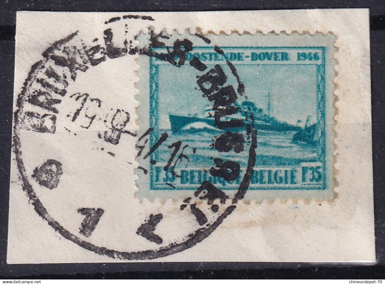 Timbres Oostende Cachet BRUXELLES BRUSSEL - Gebruikt