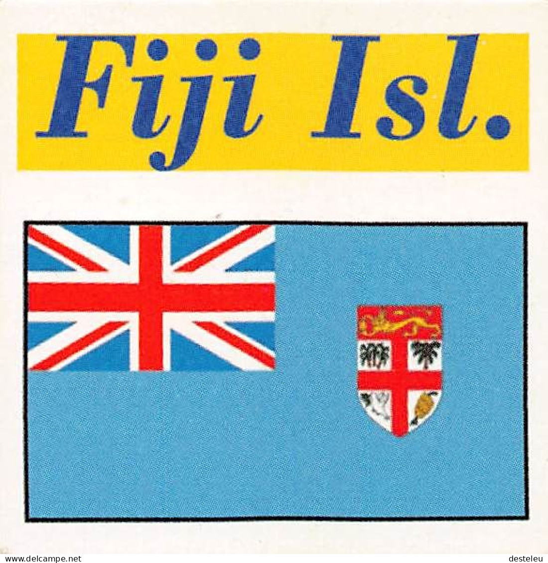 Flag Chromo - Fiji Islands- 5 X 5 Cm - Autres & Non Classés