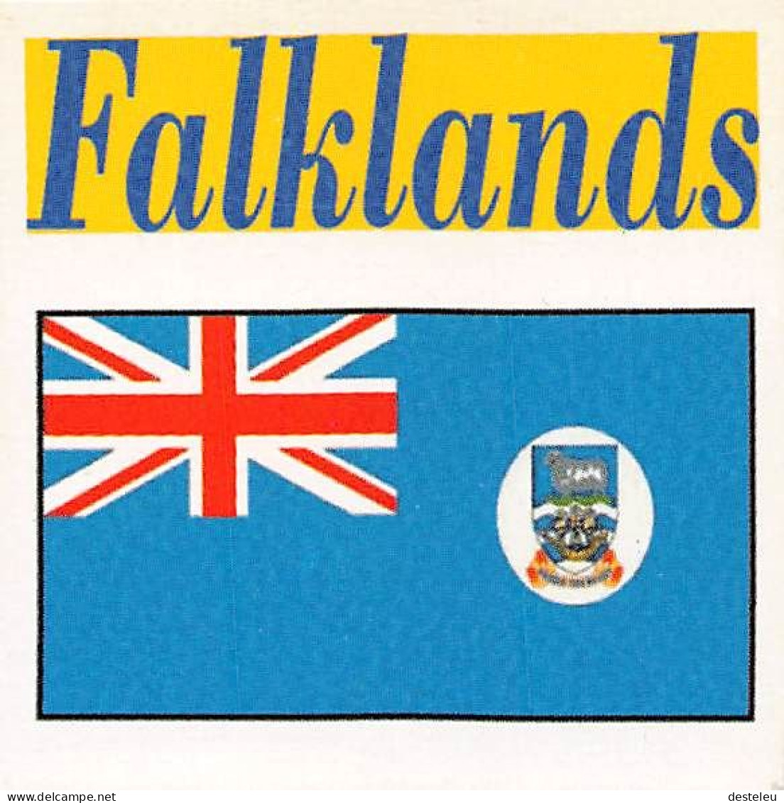 Flag Chromo - Falklands Islands- 5 X 5 Cm - Altri & Non Classificati