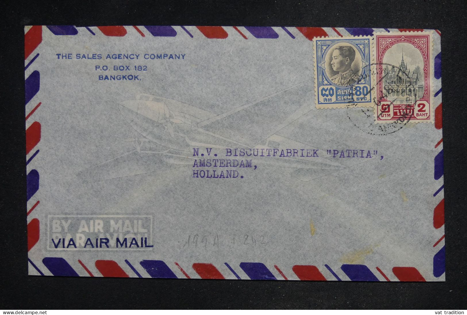 THAÏLLANDE - Lettre Par Avion > Pays-Bas - 1948 - A 2895 - Thaïlande