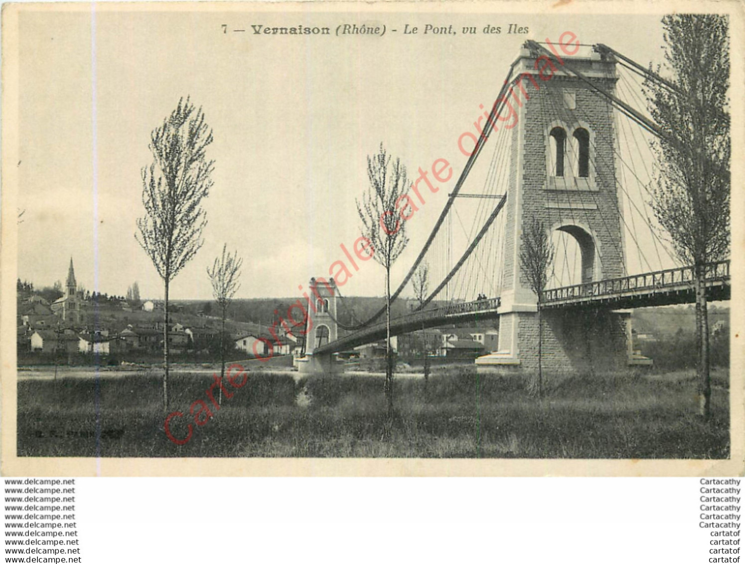 69.  VERNAISON .  Le Pont Vu Des Iles . - Otros & Sin Clasificación