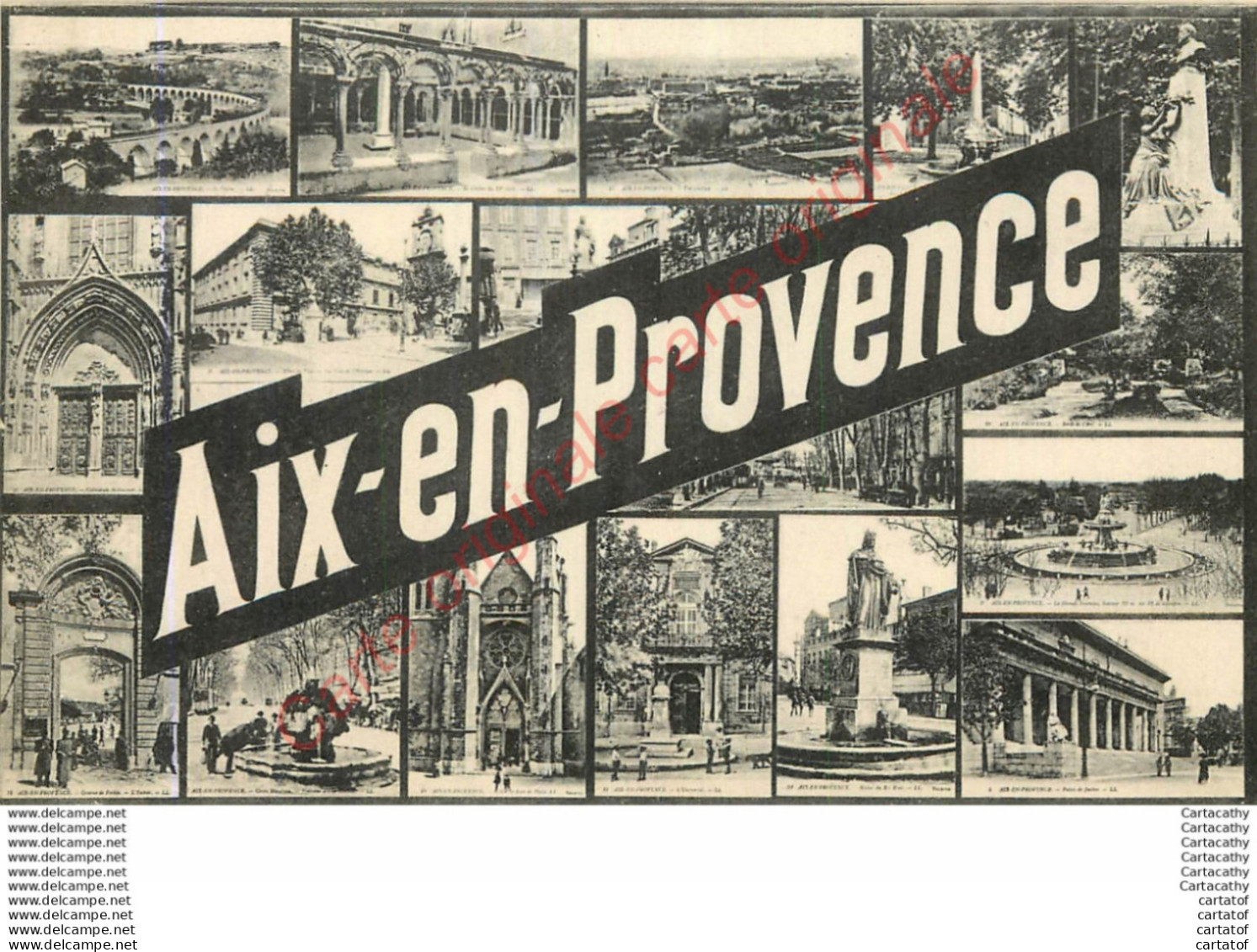 13.  AIX EN PROVENCE .  CPA Multivues . - Aix En Provence