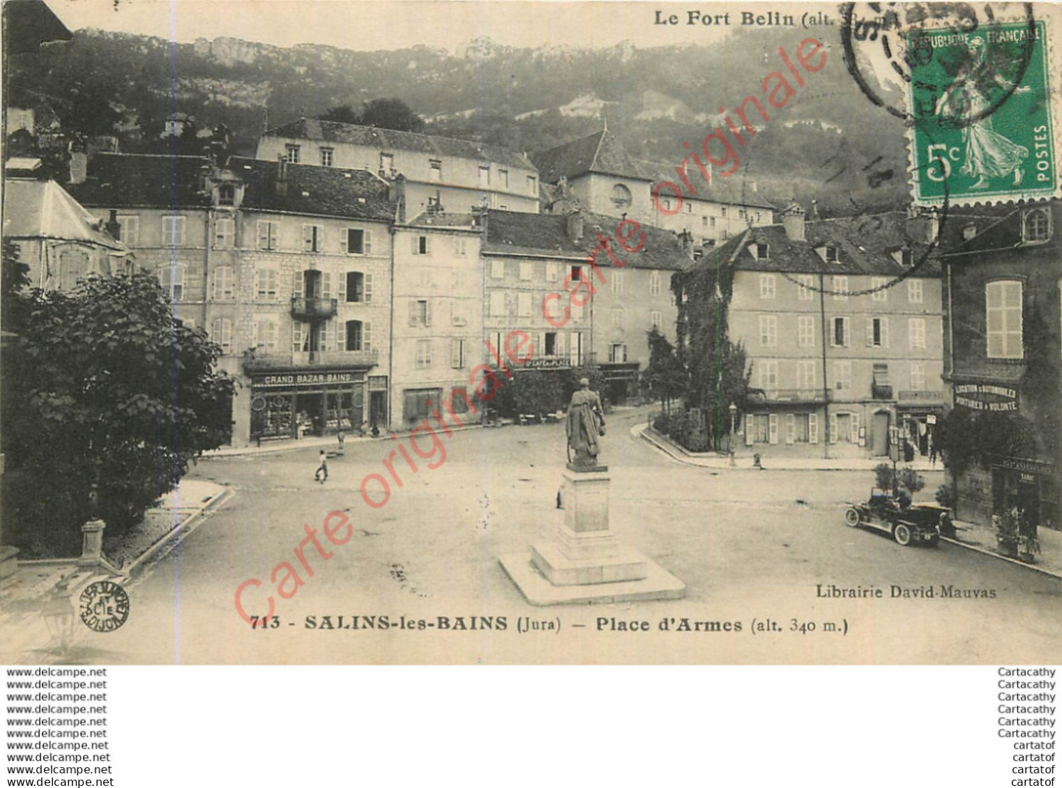 39.  SALINS LES BAINS .  Place D'Armes . - Andere & Zonder Classificatie