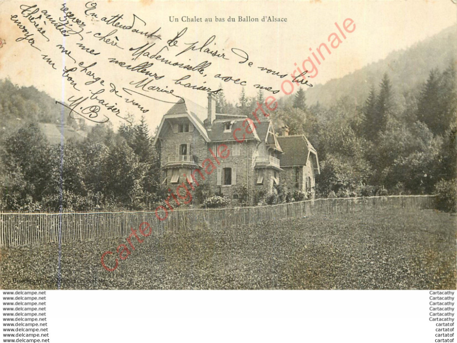 90. Un Chalet Au Bas Du Ballon D'Alsace . - Other & Unclassified