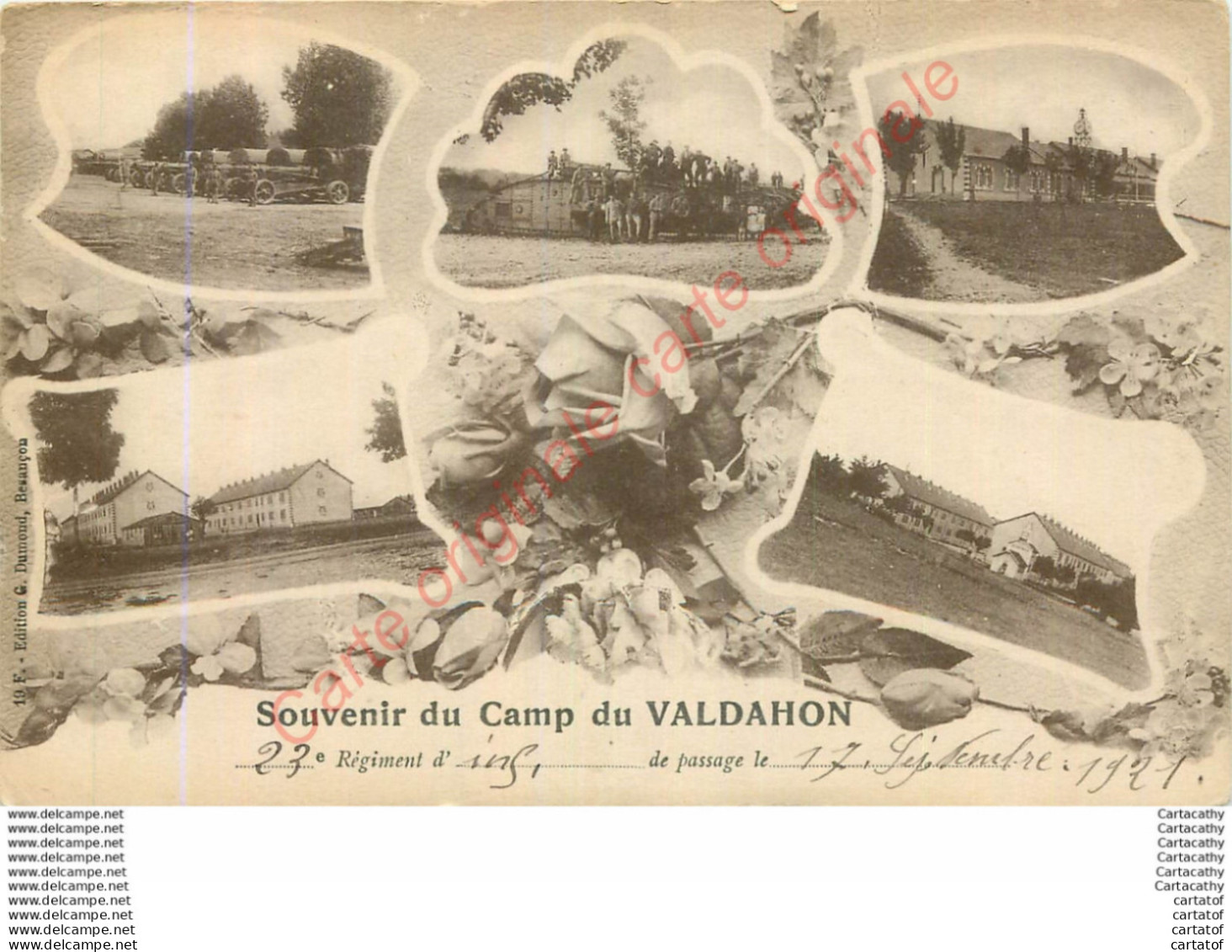 Souvenir Du Camp Du VALDAHON . - Altri & Non Classificati