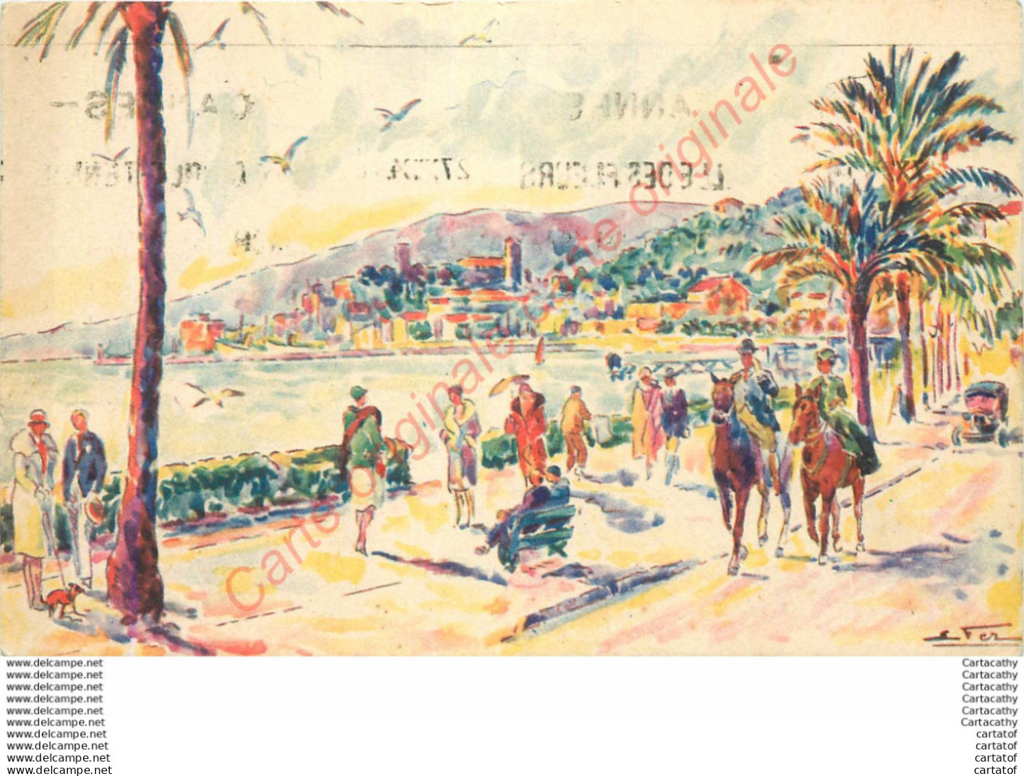 06.  CANNES .  La Croisette Devant Le Martinez . - Cannes