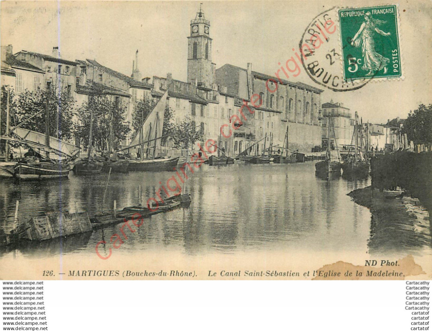 13.  MARTIGUES .  Le Canal Saint-Sébatien Et L'Eglise De La Madeleine . - Martigues