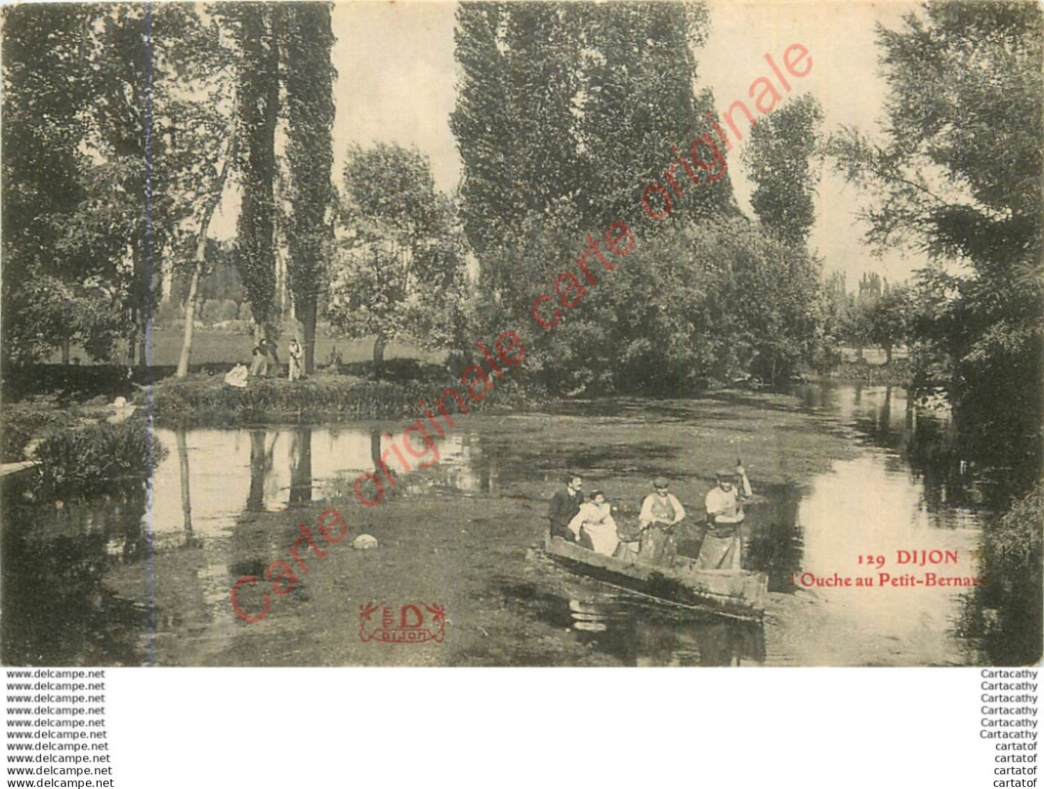 21.  DIJON .  Ouche Au Petit Bernard .  CPA Animée . - Dijon