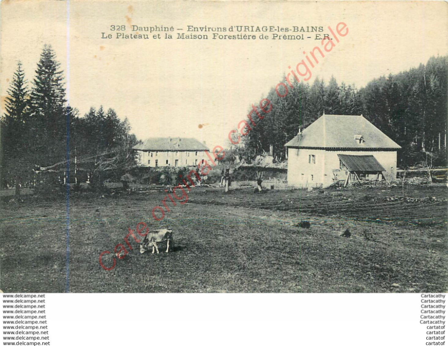 38.  URIAGE Les BAINS . Le Plateau Et La Maison Forestière De Prémol . - Uriage