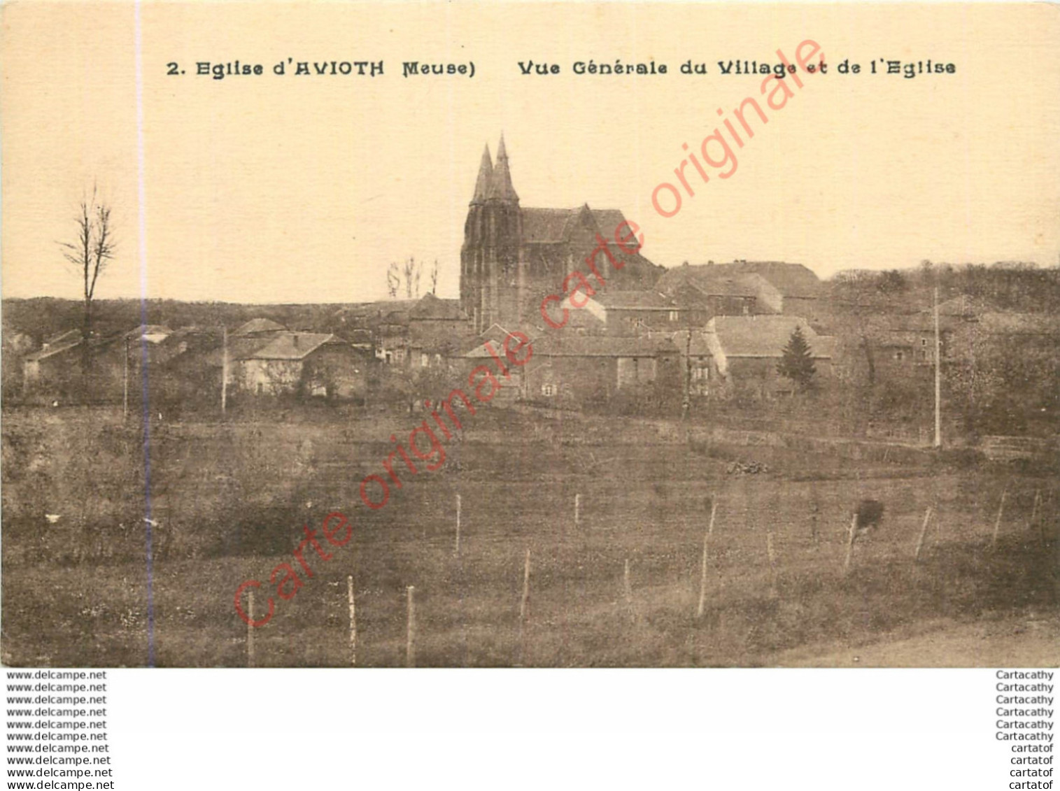 55.  Eglise D'AVIOTH .  Vue Générale Du Village Et De L'Eglise . - Avioth