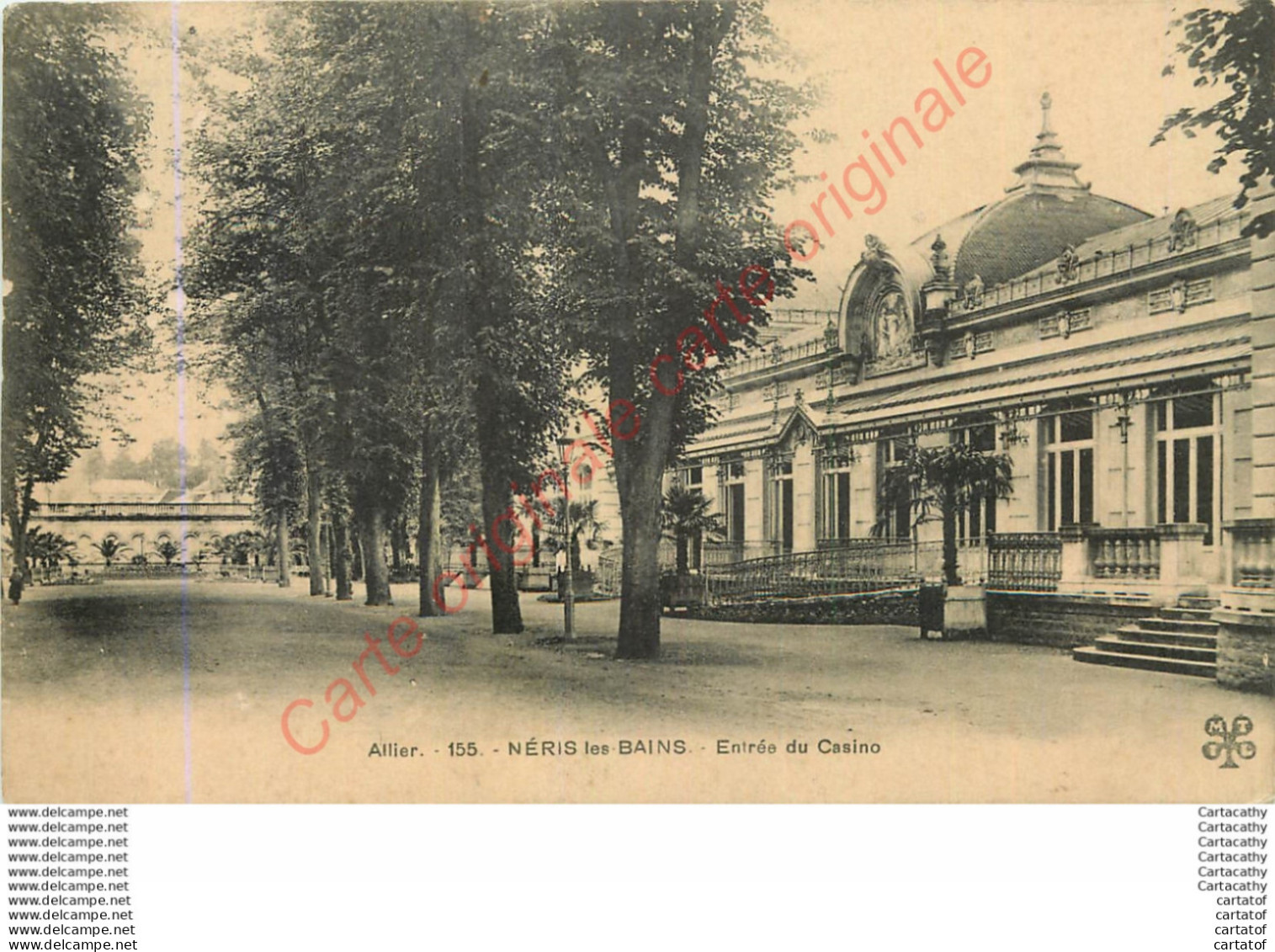 03.  NERIS Les BAINS . Entrée Du Casino . - Neris Les Bains