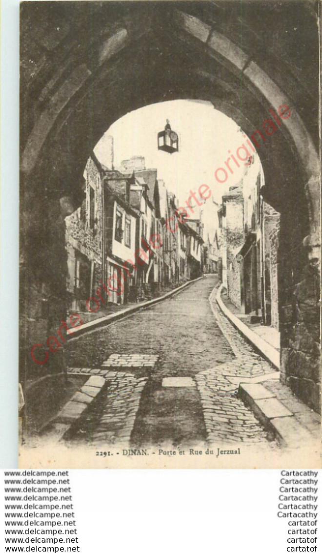 22.  DINAN .  Porte Et Rue Du Jerzual . - Dinan